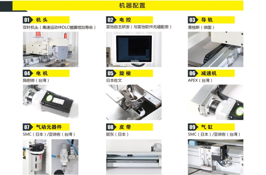 富怡雙向正線跡全自動縫紉機(jī)